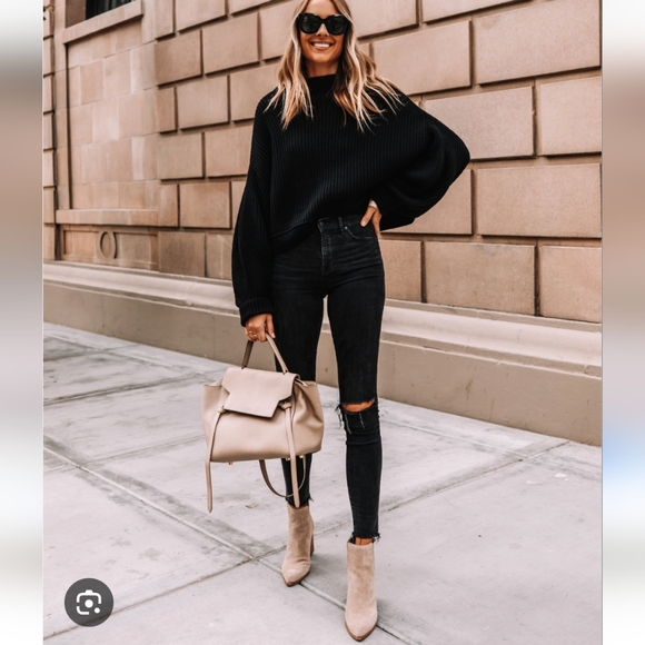 Go-with-anything Beige Suede Booties - Picture 1 of 9